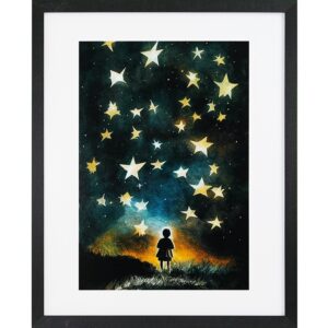 Gbeye - Framed Print "child E Stars By Treechild" (40x50cm)