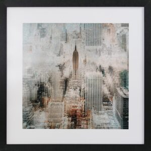 GBEYE - Framed print "Empire state of mind by Carmine" (40x40cm)