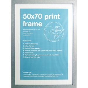 GBEYE - MDF Silver Frame - 50 x 70cm -