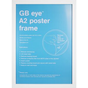 GBEYE - MDF White Frame - A2 - 42 x 59,4cm -