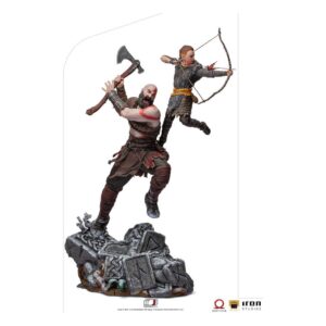 God Of War Bds Art Scale Statua 1/10 Kratos & Atreus 34 Cm Iron Studios