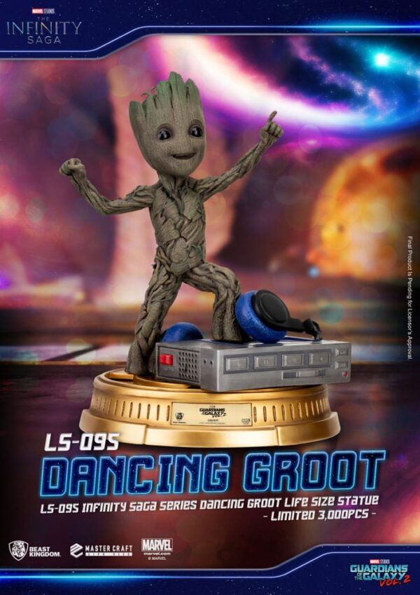 Guardiani Della Galassia 2 Life-size Statua Dancing Groot Heo Eu Esclusiva 32 Cm Beast Kingdom Toys
