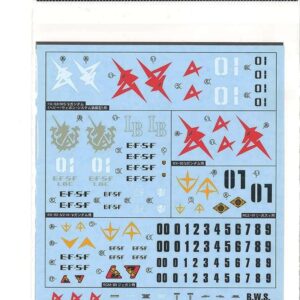 GUNDAM MODEL KIT DECAL 71 CHARS C ATT EF 1/144 ACCESSORI BANDAI