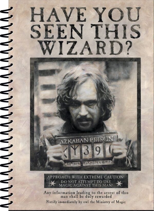 Harry Potter Agenda A5 Wanted Sirius Black Pyramid International