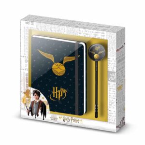 Harry Potter Diario Avorio + Penna Fashion Boccino d'Oro Karactermania