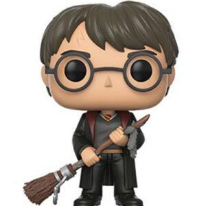 Harry Potter Pop! Movies Vinile Figura Harry Con Firebolt & Feather Esclusiva 9 Cm Funko