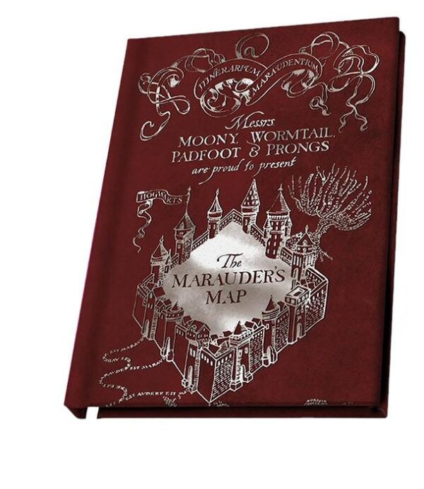 Harry Potter Taccuino Agenda A5 Mappa Del Malandrino 21 X 15 Cm Abystyle