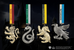 Harry Potter Tree Ornaments Hogwarts Mascots 4-Pack Noble Collection