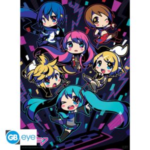 Hatsune Miku - Poster Chibi 52x38 - Miku & Amis