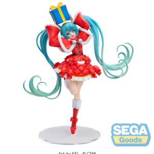 Hatsune Miku Series Luminasta Pvc Statua Hatsune Miku Natale 2024 19 Cm Sega
