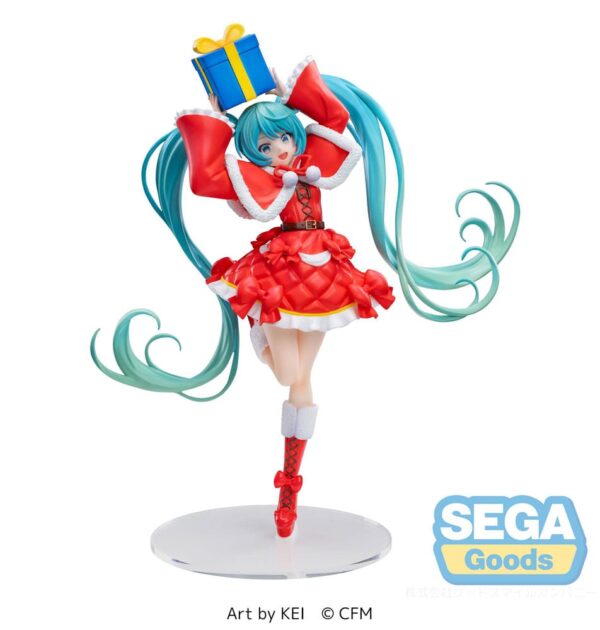 Hatsune Miku Series Luminasta Pvc Statua Hatsune Miku Natale 2024 19 Cm Sega