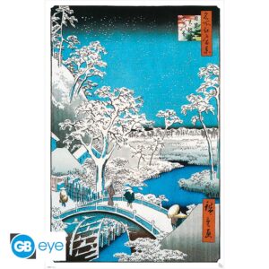 Hiroshige - Poster Maxi 91.5x61 - The Drum Bridge