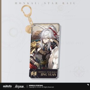 Honkai: Star Rail Character Acrylic Portachiavi Jing Yuan 9 Cm Mihoyo