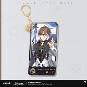 Honkai: Star Rail Character Acrylic Portachiavi Welt 9 Cm Mihoyo