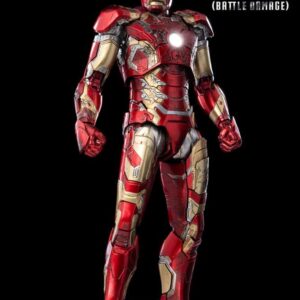 Infinity Saga Dlx Action Figura 1/12 Iron Man Mark 43 (battle Damage) Edizione Limitata 17 Cm Threezero