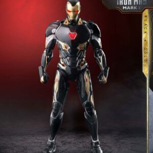 Infinity Saga Dlx Action Figura 1/12 Iron Man Mark 50 (black X Gold) 17 Cm Threezero