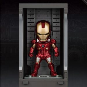 Iron Man 3 Statua Sala Delle Armature Mark VII Figura 8cm Mini Uova Beast Kingdom