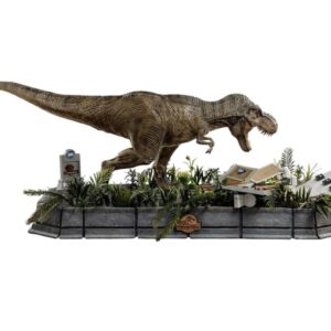 Jurassic Park Demi Art Scale Statua 1/20 T-Rex & Donald 30 Cm Iron Studios