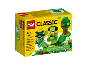 LEGO CLASSIC 11007 - SET MATTONCINI VERDI CREATIVI