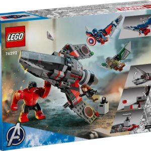LEGO MARVEL 76292 - BATTAGLIA CAPTAIN AMERICA VS HULK ROSSO SCATOLA ROVINATA