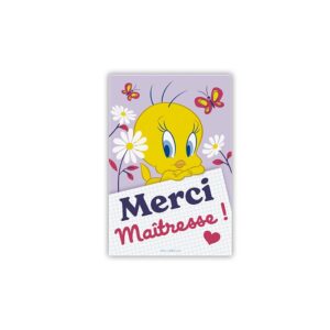 Looney Tunes - Magnet - "MERCI MAÎTRESSE"