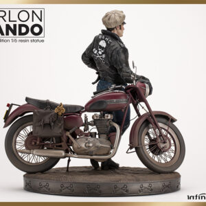 Marlon Brando W/bike Old&rare 1:6 Resin Statua Infinite Statue