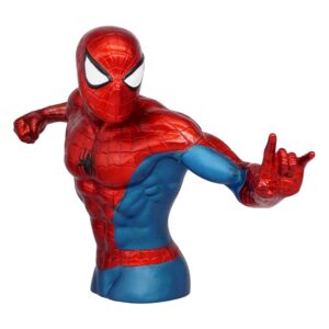 Marvel Figural Bank Spider-man (metallic Version) 20 Cm Con Figura Int.