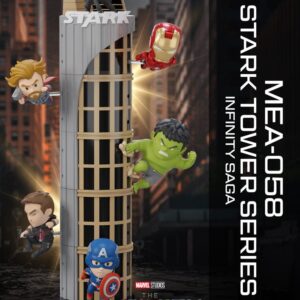 Marvel Mini Uova Attack Figures The Infinity Saga Stark Tower Series Set 12 Cm Beast Kingdom Toys