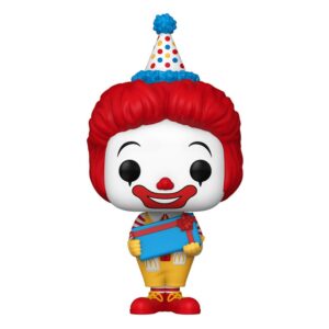 McDonalds Funko Pop! Icone Vinile Figura Compleanno Ronald McDonalds 9 Cm