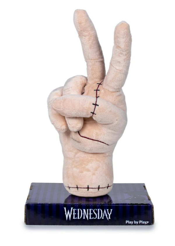 Mercoledì Addams Peluche Mano "La Cosa" Simbolo di Vittoria in Piedi 25 cm