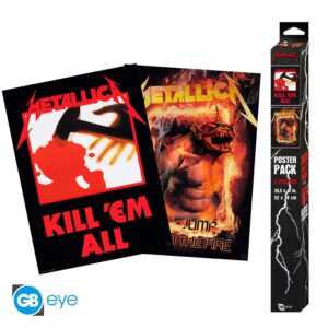 METALLICA - Set 2 Posters Chibi 52x38 - Kill'Em All/Fire Guy