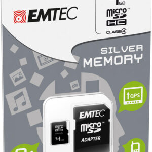 MICROSD + ADAPTER 4GB SILVER (MP3-MP4) MEMORY CARD/HARD DISK CONSOLE - MEMORIE