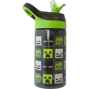 Minecraft Borraccia con Beccuccio Nera e Verde 450ml