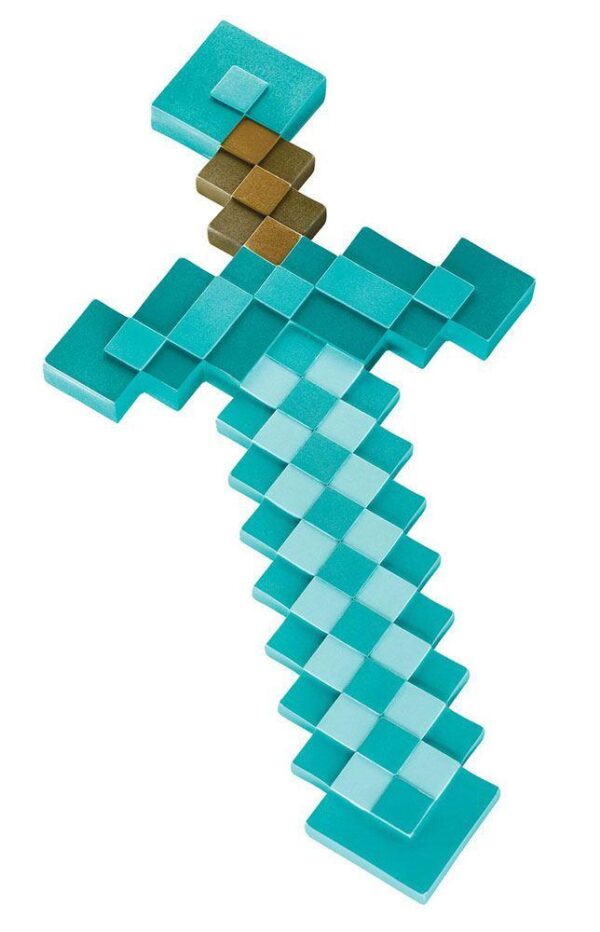 Minecraft Replica in Plastica Spada Diamante 51 Cm Disguise