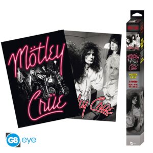 Motley Crue - Set 2 Posters Chibi 52x38 - Neon E Straightjackets