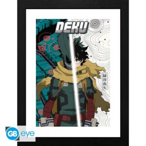 MY HERO ACADEMIA - Framed print "Dark Deku" (30x40)