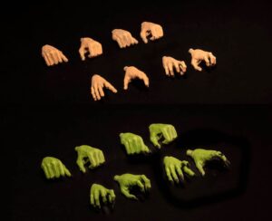 Mythic Legions: Poxxus Action Figura Accessory Poxxus Hands Pack Four Horsemen Toy Design