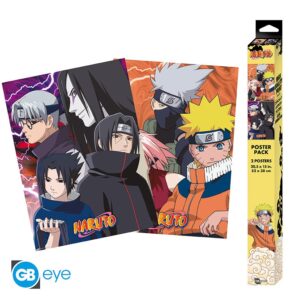 NARUTO - Set 2 Posters Chibi 52x38 - Konoha Ninjas & Deserters