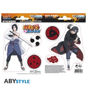 Naruto Shippuden - Adesivi - 16x11cm/ 2 Fogli - Sasuke/ Itachi