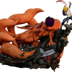 Naruto Shippuden Statua 1/8 Battle Of Destiny Namikaze Minato Vs Kurama 59 Cm Hex Collectibles