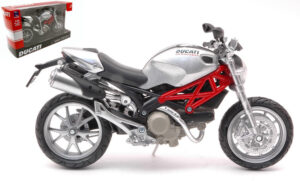 NEW RAY NY44023S DUCATI NEW MONSTER 1100 SILVER 1:12 Modellino