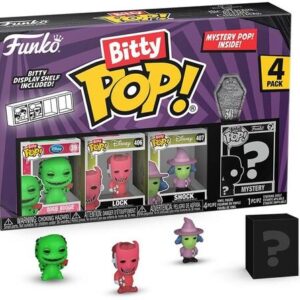 Nightmare Before Christmas Disney Bitty Funko Pop 4 Figure 2,5 Cm
