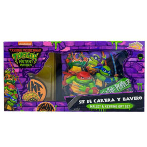 Ninja Turtles Mutant Mayhem Portafoglio + Portachiavi Set Cyp Brands