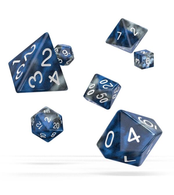 Oakie Doakie Dice RPG Set Gemidice - Liquid Steel (7) Oakie Doakie Dice