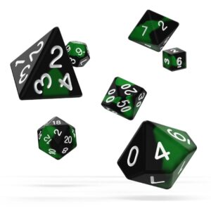 Oakie Doakie Dice RPG Set Glow In The Dark - Biohazard (7) Oakie Doakie Dice