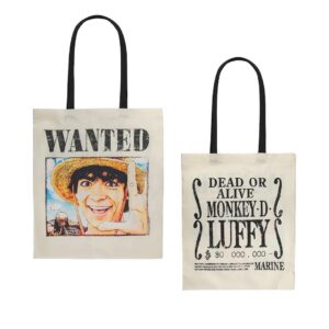 One Piece Borsa Portatutto Wanted Luffy 42 x 38 cm Cinereplicas