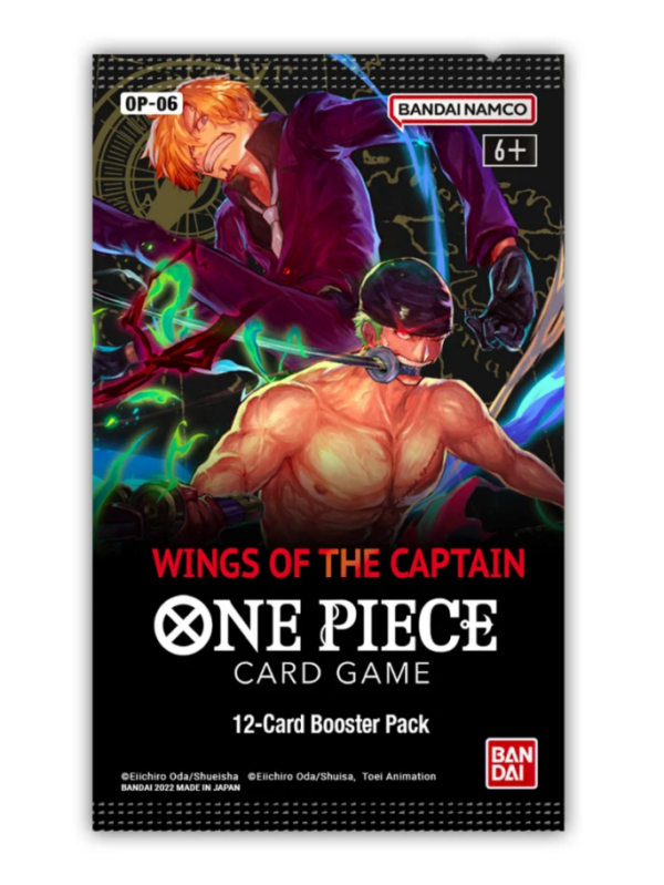 One Piece Card Game Wings Of The Captain OP06 Busta Da 12 Carte (ENG)