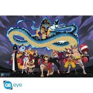 ONE PIECE - Poster Maxi 91.5x61 - The crew versus Kaido