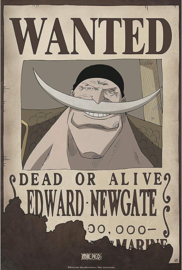 One Piece Poster Ricercato "Wanted Edward Newgate" 52 x 35 cm AbyStyle