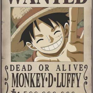 One Piece - Poster Ricercato "Wanted Luffy New 2" 91.5 x 61 cm AbyStyle
